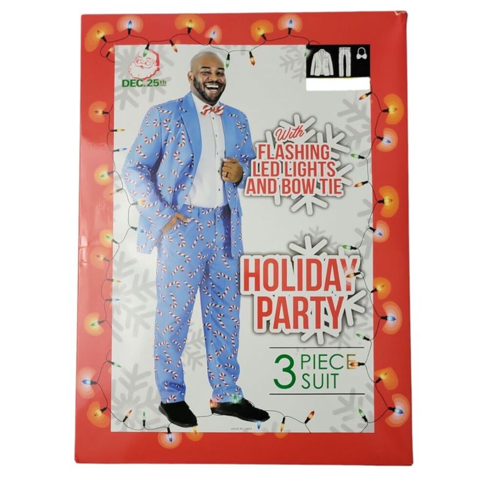 Dec 25th Men's Holiday 3-Piece LED Light Up Suit Set - Americane Dream